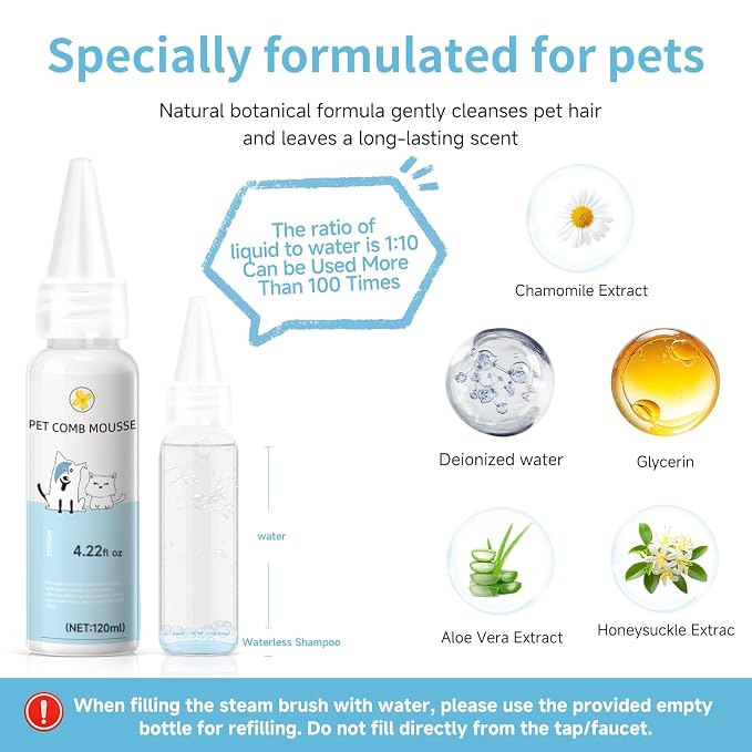 Pet Steam Brush for Dog & Cat - Image 4