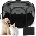 Portable Dog Playpen for Large Dogs, Collapsible Puppy Pet Cat Playpen by Goozii