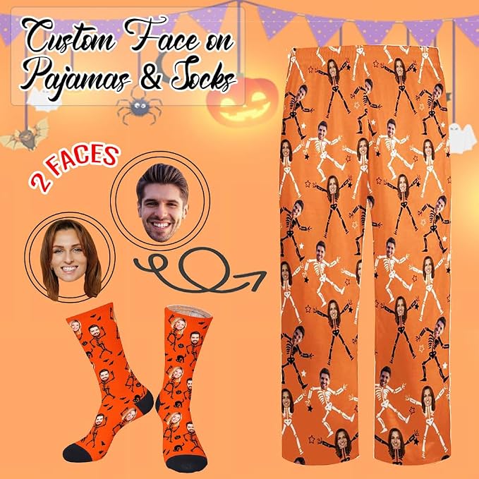 Custom Pajamas Pants with Photo - Image 2