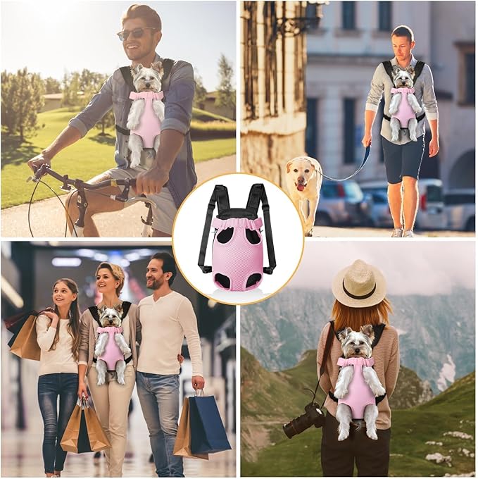 YUDODO Pet Dog Carrier Backpack Adjustable Dog Front Carrier, Legs Out Easy-Fit - Image 5
