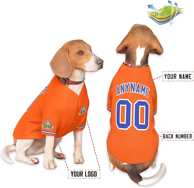 Custom Dog Baseball Jersey - Image 3