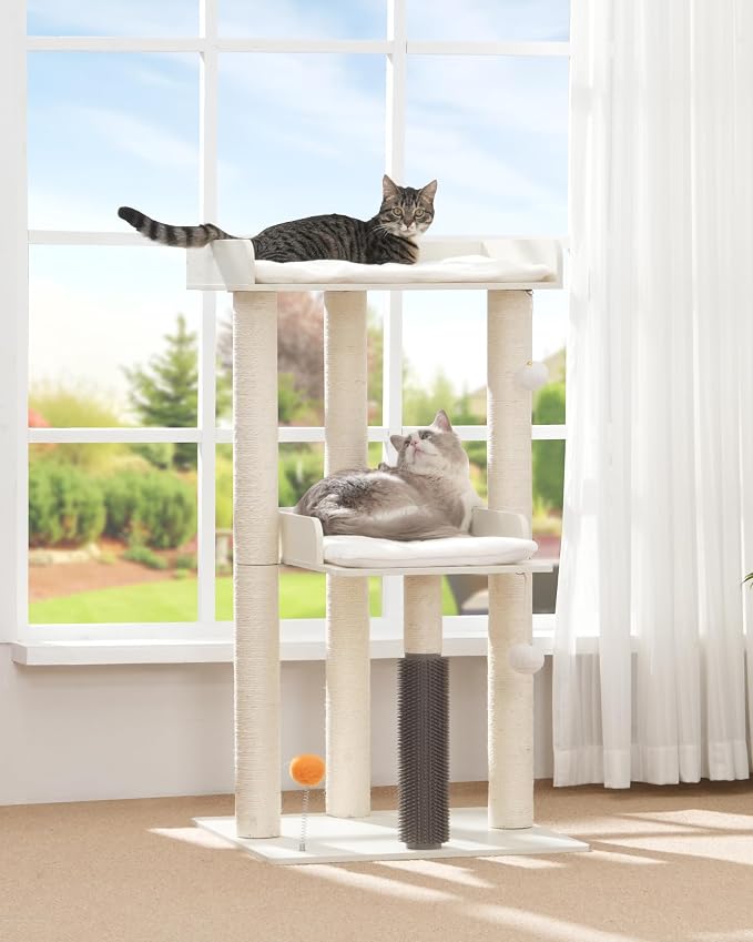 FourFurPets 43.7" Cat Tree, Modern Cat Tree Tower, Cat Tower - Image 4