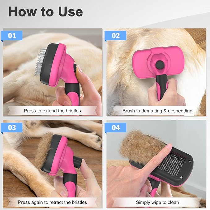 Self-Cleaning Pet Grooming Brush - Image 7