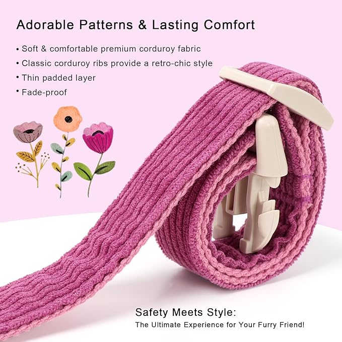 Cute Corduroy Dog Collar - Image 4