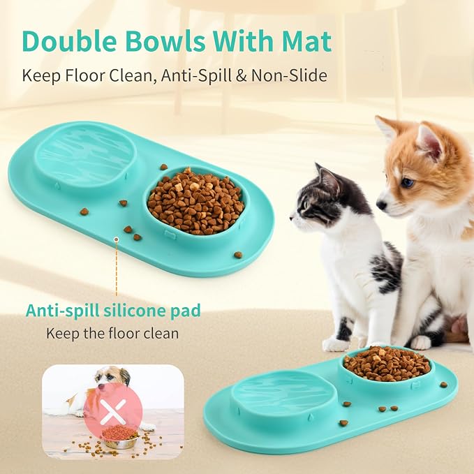 Small Size Puppy Dog Bowls: Food and Water Bowls Set - Image 6