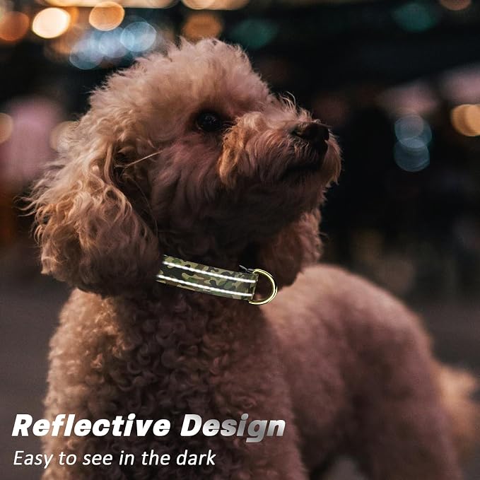 MOODEL Reflective Dog Collar for Extra Small Dogs Cats, Cute Camouflage - Image 3