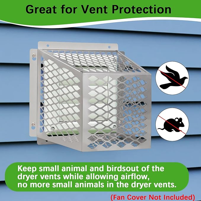 Dryer Exhaust Guard Vent Cover, Dryer Vent Bird Guard - Image 3