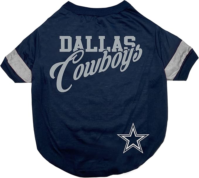 NFL Dallas Cowboys T-Shirt for Dogs & Cats, Medium. Football Dog Shirt for NFL - Image 3