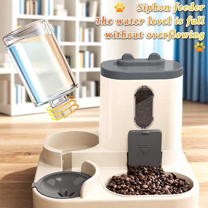 Gravity Cat Feeder and Water Dispenser, 2 in 1 Automatic Cat Feeder, 2 Pack - Image 5