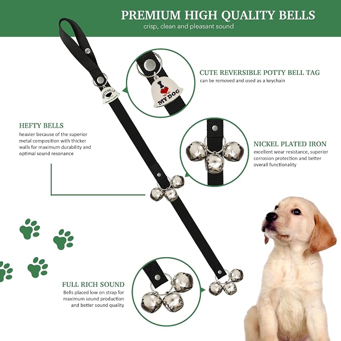 Caldwell's Pet Supply Co. Dog Potty Bells, Dog Door Bell, Bells to Go Outside - Image 2