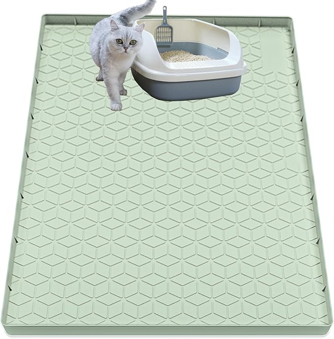 Cat Litter Mat, Silicone Large Cat Mat by Jacooxi