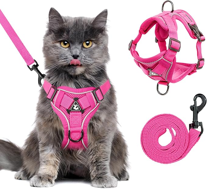 XL Cat Harness Escape Proof for Heavy Cats by GCVOPTON