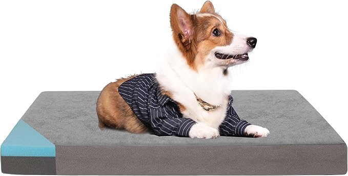Orthopedic Memory Foam Dog Bed, Cooling Dog Beds by ABETTERLIFEWITHPET