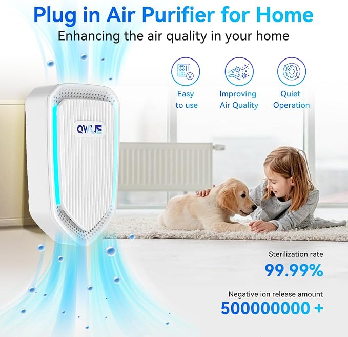 8Pack Air Ionizer for Home Negative Ion Air Purifier Plug In, Mini Filterless - Image 2