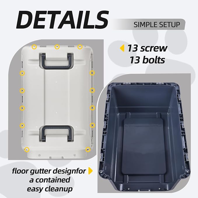 Elevon Plastic Kennels, Plastic Dog Crate, Airline Approved Pet Carrier - Image 4