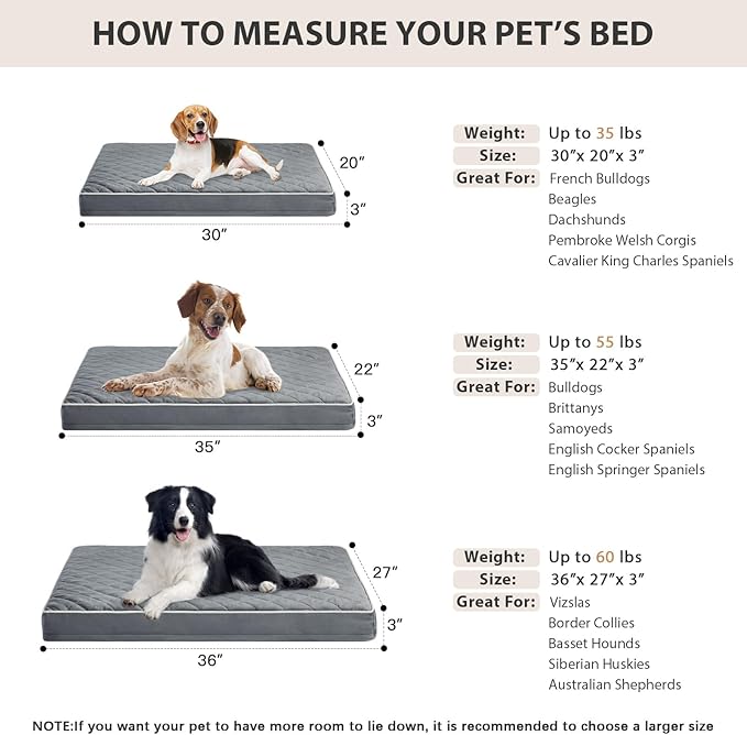 WNPETHOME Orthopedic XL Dog Beds Large Sized Dog, Waterproof Extra Large Dogs - Image 6