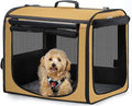 Dog Car Carrier Light Weight 24×17.7×20.5 in, Dog Carrier Easy to Assemble by pecute