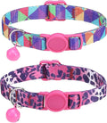 SOLMOONY Cute Cat Collar for Girl Boy, Colorful Breakaway Cat Collars by SOLMOONY