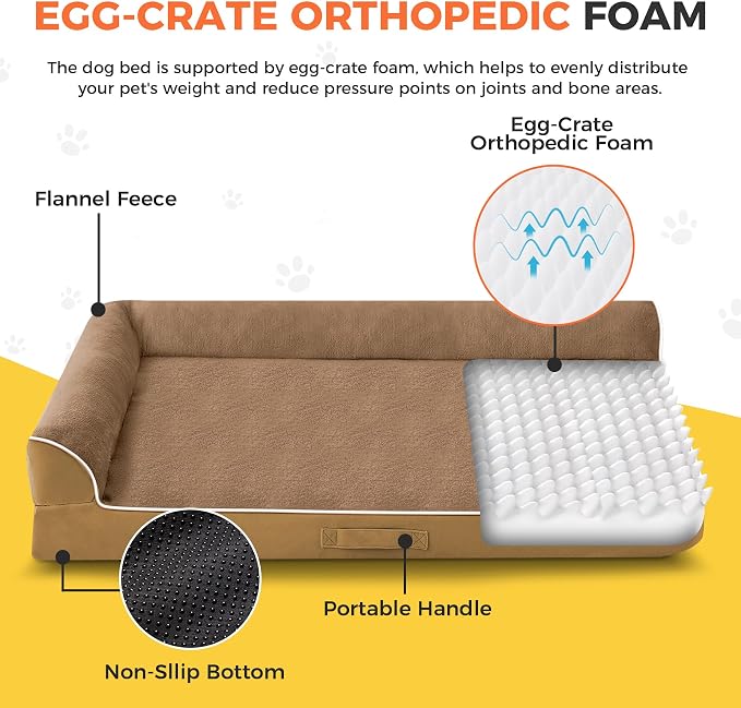 Dog Bed Large Sized Dogs, XL Orthopedic Dog Bed - Image 2
