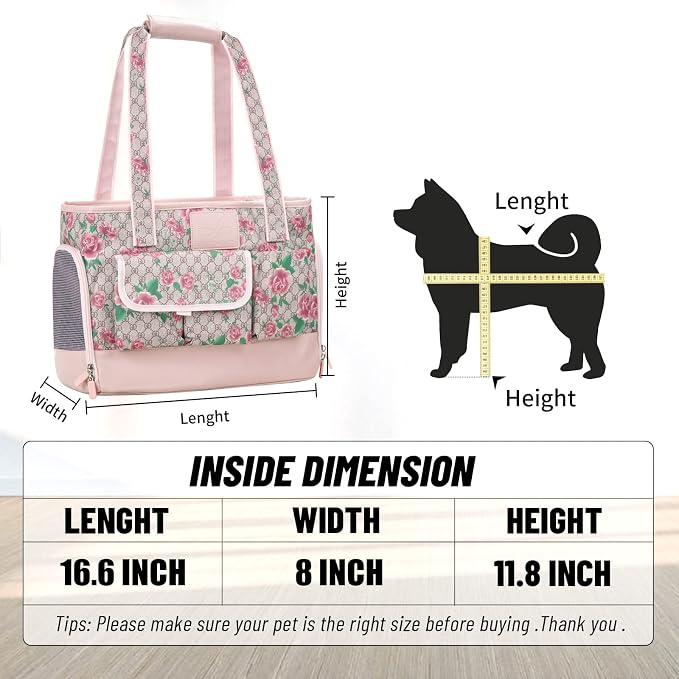 Dog Carrier, Cat Carrier, Pet Carrier, Foldable Waterproof Premium PU Leather - Image 5