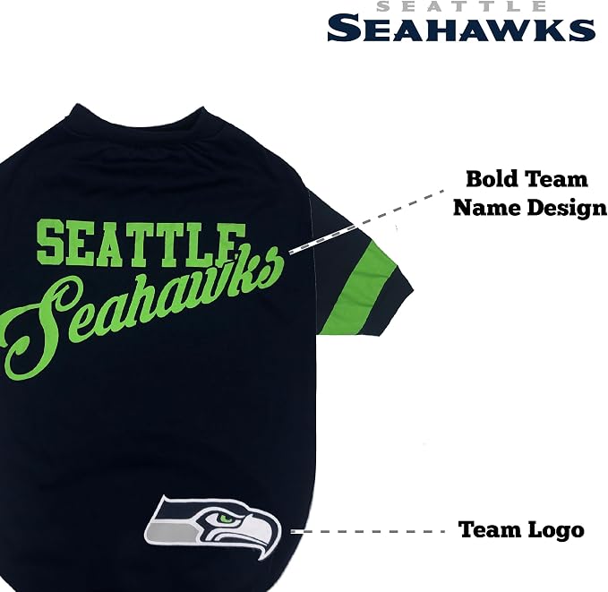 Pets First NFL Seattle Seahawks T-Shirt - Image 5