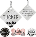 Ultra Joys Stainless Steel Pet ID Tag Dog Name Tags Personalized Front and Back by UltraJoys