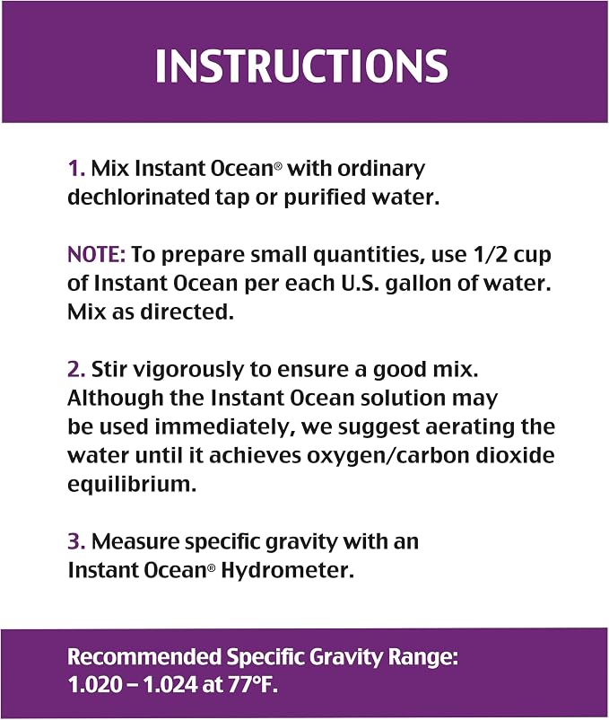 Instant Ocean Sea Salt for Marine Fish Tank Aquariums, Nitrate & Phosphate-Free - Image 5