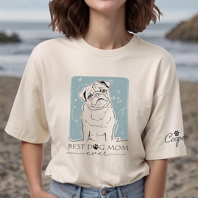 Custom Dog Mom Shirt Gifts for Women, Mother's Day Hoodie, Custom Shirt - Image 5