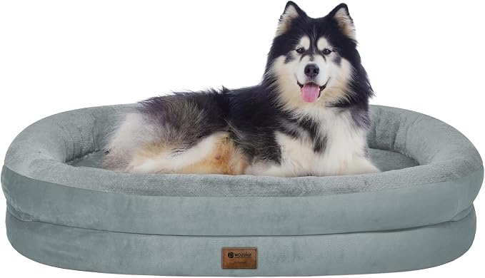 Orthopedic Waterproof Large Dog Bed: Memory Foam Washable Dog Bed by Wozoke
