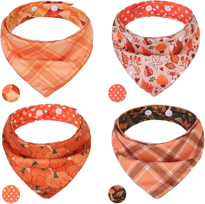 PAWCHIE Dog Bandanas Small Reversible Styles Pet Triangle Scarf Bibs by PAWCHIE