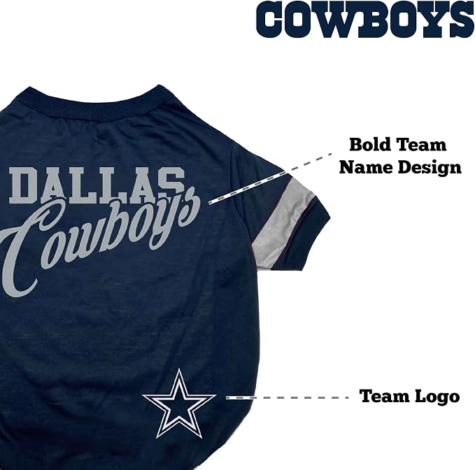 Pets First NFL Dog T-Shirt, Dallas Cowboys, Sports Fashion, Poly-cotton - Image 5
