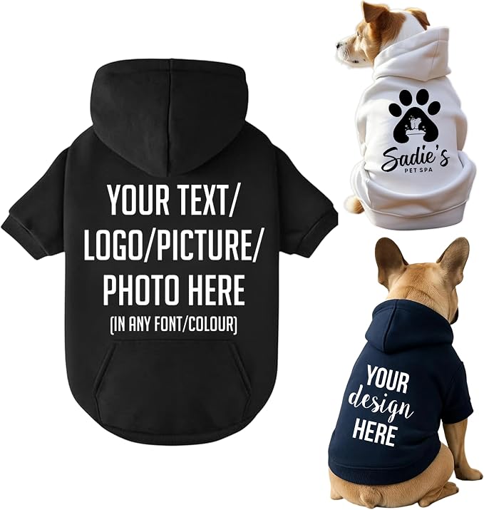 Personalized Name Dog Hoodie, Print Hoodies Pets Name, Custom Pet Memorial by Noni