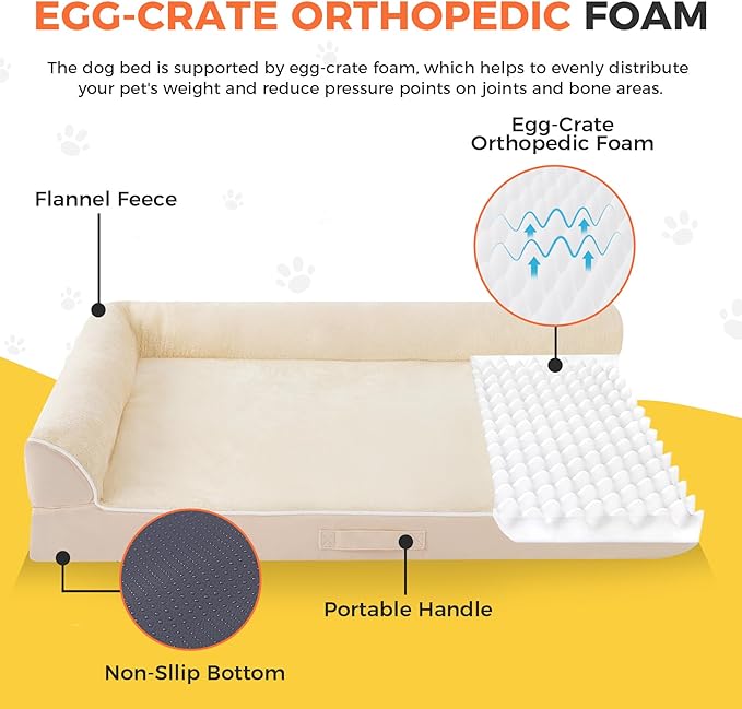 Dog Bed Large Sized Dogs, Orthopedic Dog Bed - Image 2