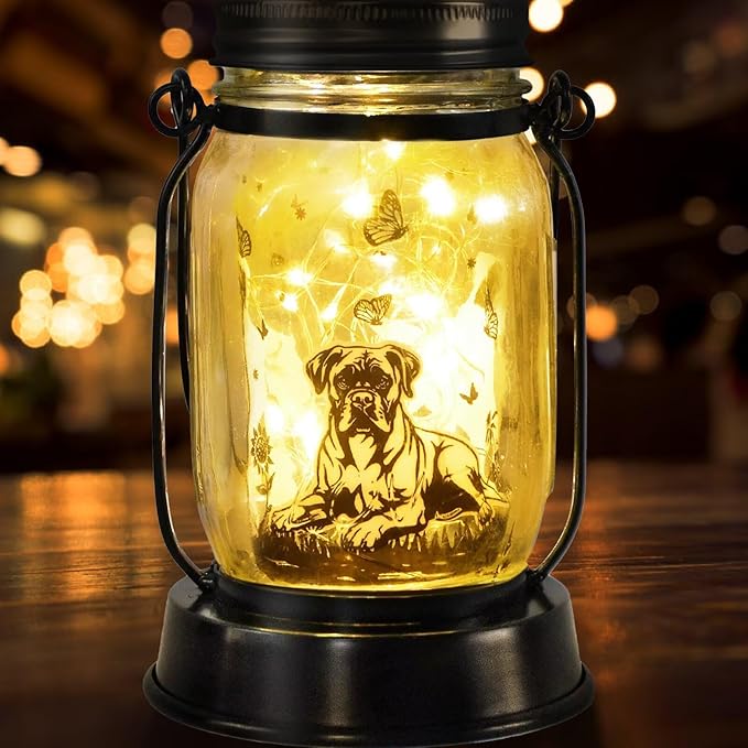 kyoryuger Boxer Dog Gifts for Women/Men Boxer Dog Lovers Solar Lantern Mom by kyoryuger
