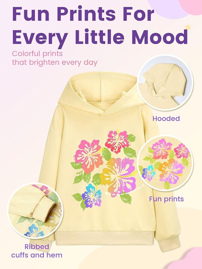 WELAKEN Sweatshirts for Girls Toddler & Kids II Little Girl's Pullover Tops - Image 4