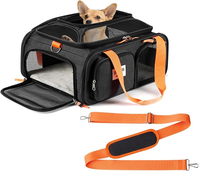 17x13x8 Frontier Allegiant Breeze Airlines Approved top Expandable pet Carrier by pidipiti
