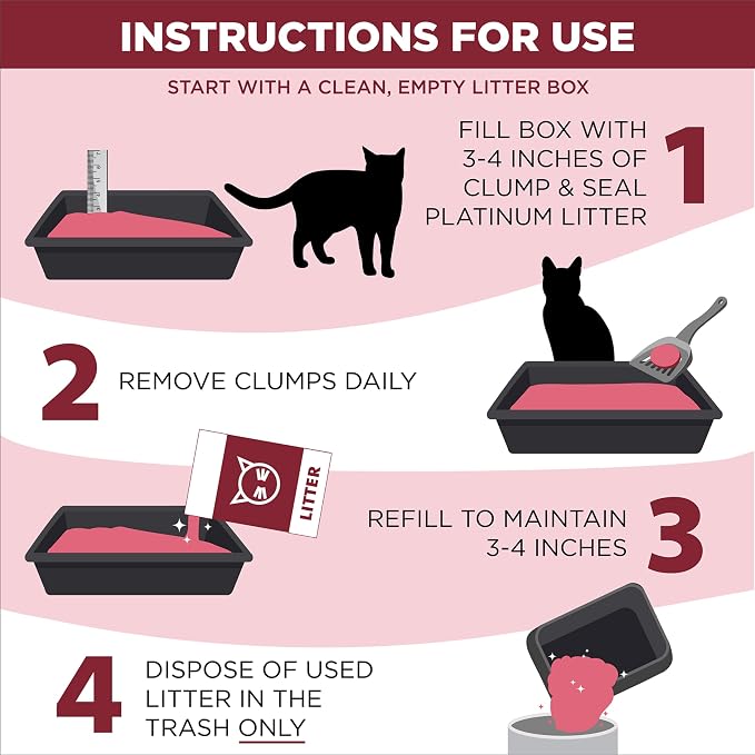 ARM & Hammer Clump & Seal Platinum Cat Litter, 14-Day Odor Control, Rock-Hard - Image 6