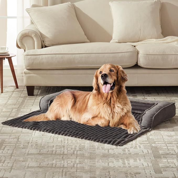 WINDRACING Luxury Dog Couch Bed, Washable Calming Dog Couch Cover, Couch - Image 3