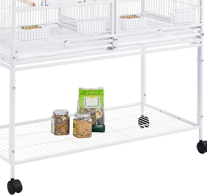 Yaheetech Stackable Divided Breeder Breeding Parakeet Bird Cage - Image 7