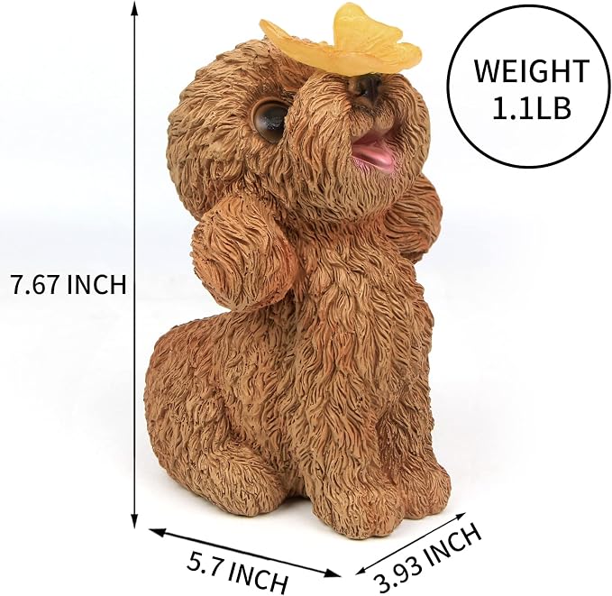 Dog Statues Outdoor Decor, Solar Lights Outdoor Statue Garden Decorations Solar - Image 7