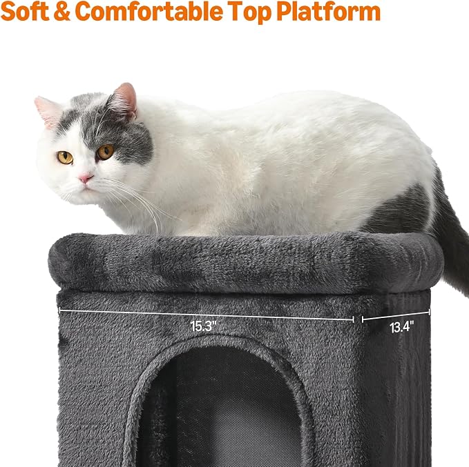 Amazon Basics 30-Inch Cat Tree Tower, Activity Center - Image 3