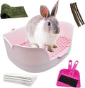 15.1"X11.0" Large Rabbit Litter Box, Plastic Square Rabbits Potty Trainer by MUYG