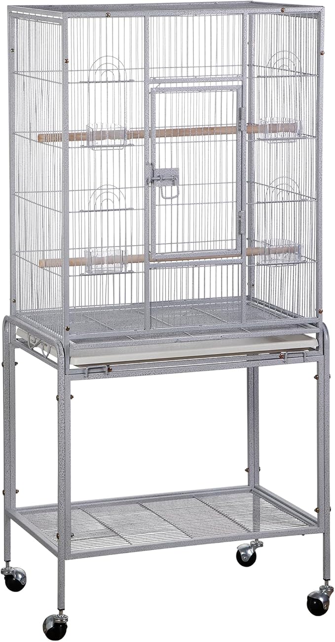 ZENY 53-Inch Bird Flight Cage, Wrought Iron Standing Large by ZENY
