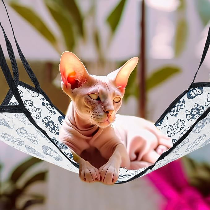 Shappy 5 Pcs Pet Hammock for Cage Hanging Pet Hammock Bed - Image 6