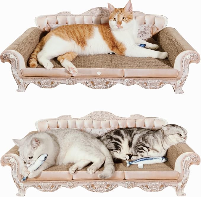 Extra Large Sofa Shaped Cat Scratcher Bed by miwooim