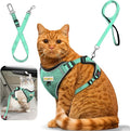 Cat Harness and Leash for Walking, Retractable Cat Harnesses and Leash Set by MingXpets
