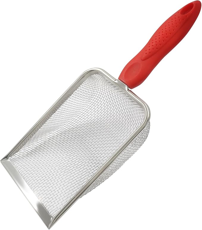 Murtenze Stainless Steel Cat Litter Scoop, Non-Stick Coated Metal Fine Sand by Murtenze