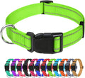 TagME Reflective Nylon Dog Collars, Adjustable Classic Collar by TagME