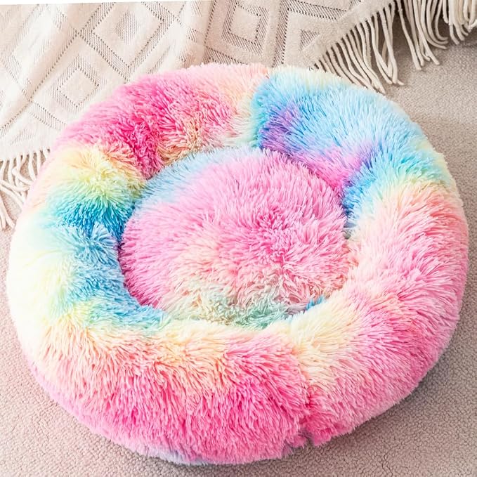Small Cat Bed Nest Bed Dog Bed Round Bed Donut Rabbit Bed Pet Bed Small Kitten - Image 5