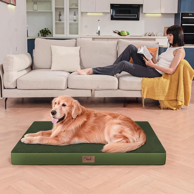 Orthopedic Dog Bed for Large Dogs, Plush Washable Pet Bed for Large Size Dogs - Image 4